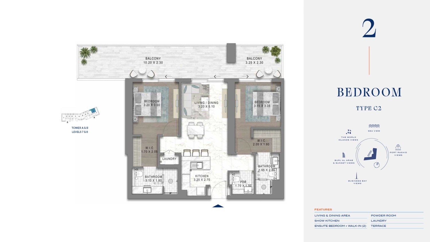2 BR - Type B